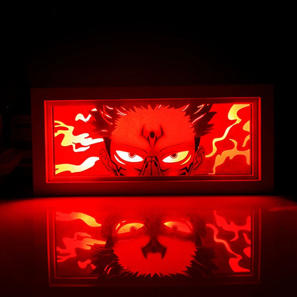 Anime Series Paper-Cut Light Room Bedroom Night Light Remote Control Colorful Light Box Atmosphere Light