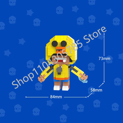 Mini Anime Brawl Stars Figures Pack Fashion Original Decorations Cartoon Heroes Model Dolls Boys Christmas Gifts Collectible
