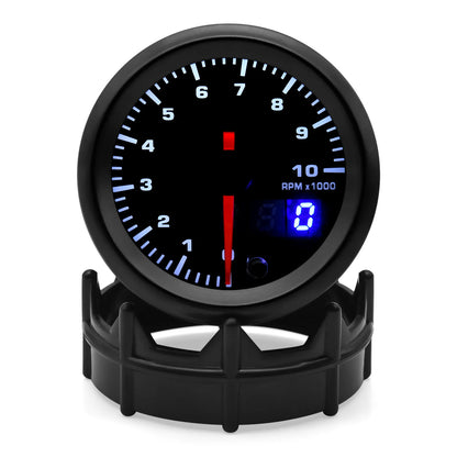 52mm Car Gauge 7 Color LED Boost Gauge Water Temp Oil Temp Oil Pressure Voltmeter Air Fuel Ratio Tachometer for 12V Racing Car