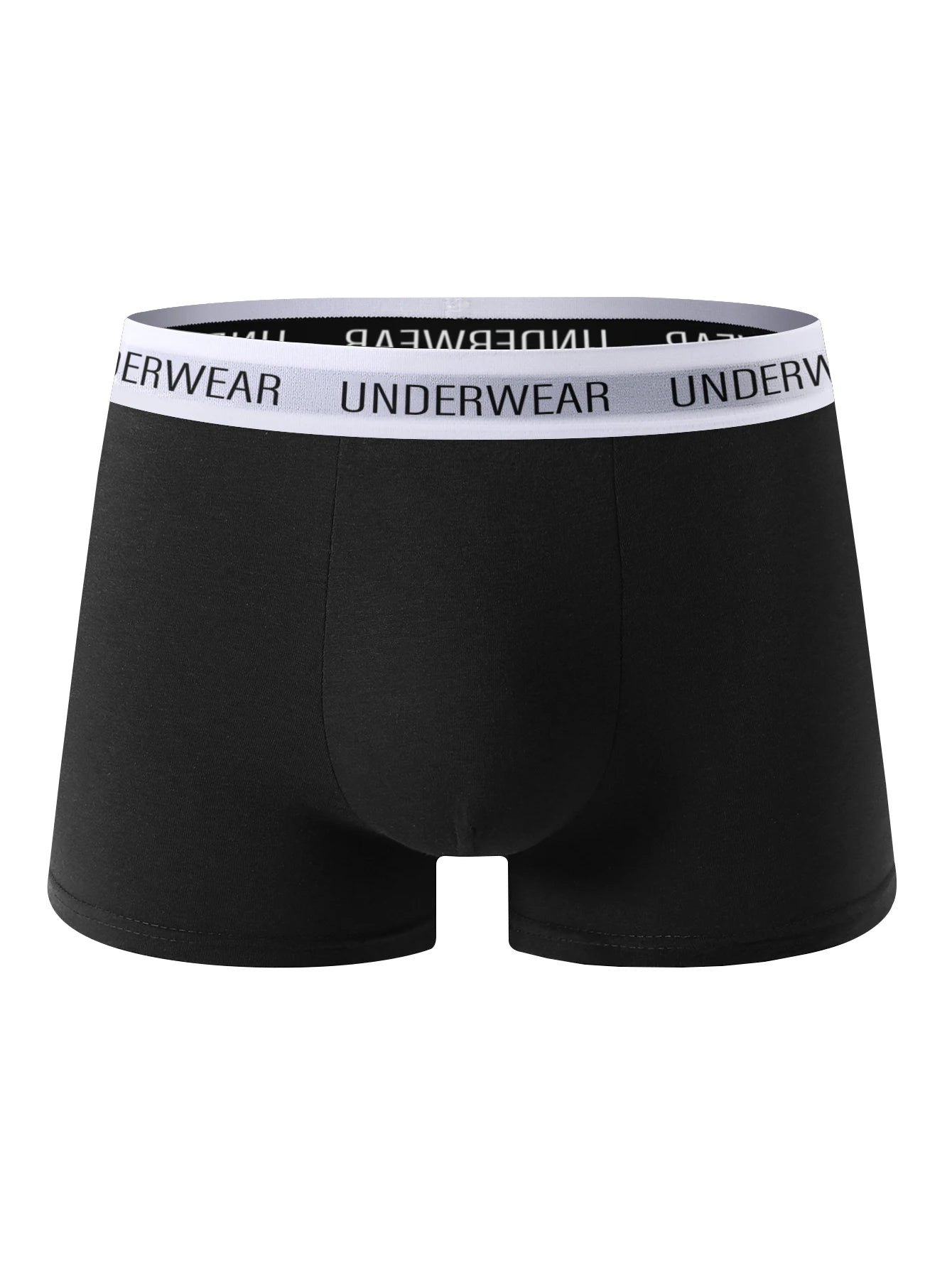 10Pcs High-Quality Men's Underwear Trendy Classic Men's Boxer Briefs Casual Sports Panties Soft Comfortable Breathable Shorts