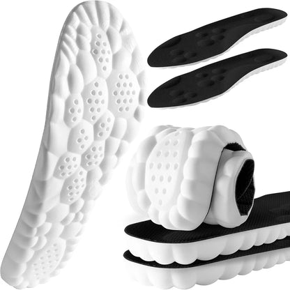 4D Cloud Insoles for Men Women Shock Absorption Inserts Soft Memory Foam Insoles for Shoes Boots Sneaker 1Pair/3Pair/5Pair/8Pair