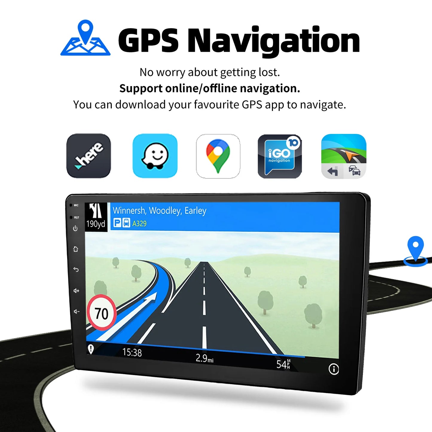ESSGOO 7 9 10" Car Radio Android Auto Carplay Car Stereo Multimedia Player Universal WIFI GPS Autoradio Car Intelligent Systems