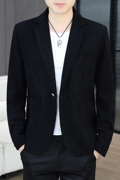 Blazer Men's Fashion Business Gentleman Groom Professional Gentleman Form-fitting Versatile Casual Formal Wear High-end Blazer
