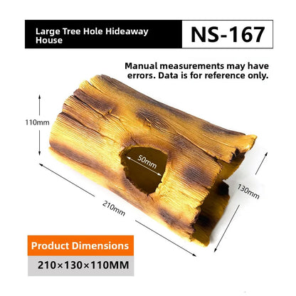 Nomoypet NS162 Rock Cave Simulation Pet Reptile Spider Turtle Sunbathing Platform Hideout Caves for Pets Reptiles Supplies