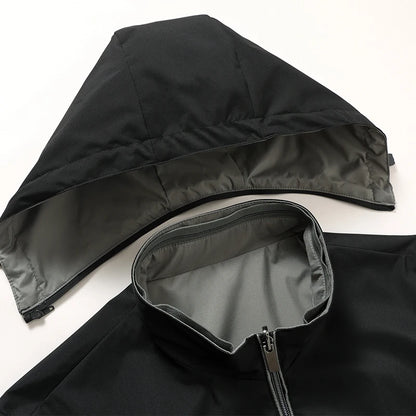 Premium Reversible New Detachable Hood Men Waterproof Lightweight Outdoor Jacket Spring Autumn Windbreaker Casual Coats  Outwear