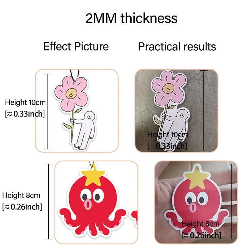 20 pcsCustomized car air freshener free design car accessories aromatherapy any shape any picture can be customized advertising