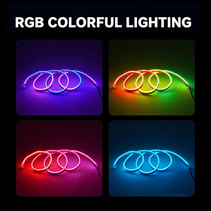 Car Hood Light Strip RGB DRL Strip Dynamic Scan Start Exterior Hoodbeam DRL Daytime Running Lights for Cars SUV 12V App Control