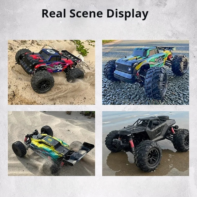 UJ High-Speed RC Car Toy - Electric Off-Road Racing 4WD Proportional Control 75-100km/h Four-Wheel Drive Remote Control Vehicle