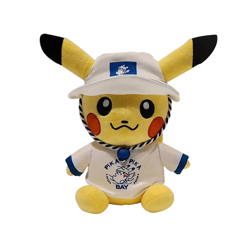 Kawaii Tokyo Bay Pikachu Stuffed Toys Cartoon&Cute Pikachu Plush Dolls Throw Pillow Birthday Gift for Kids Friends Boys