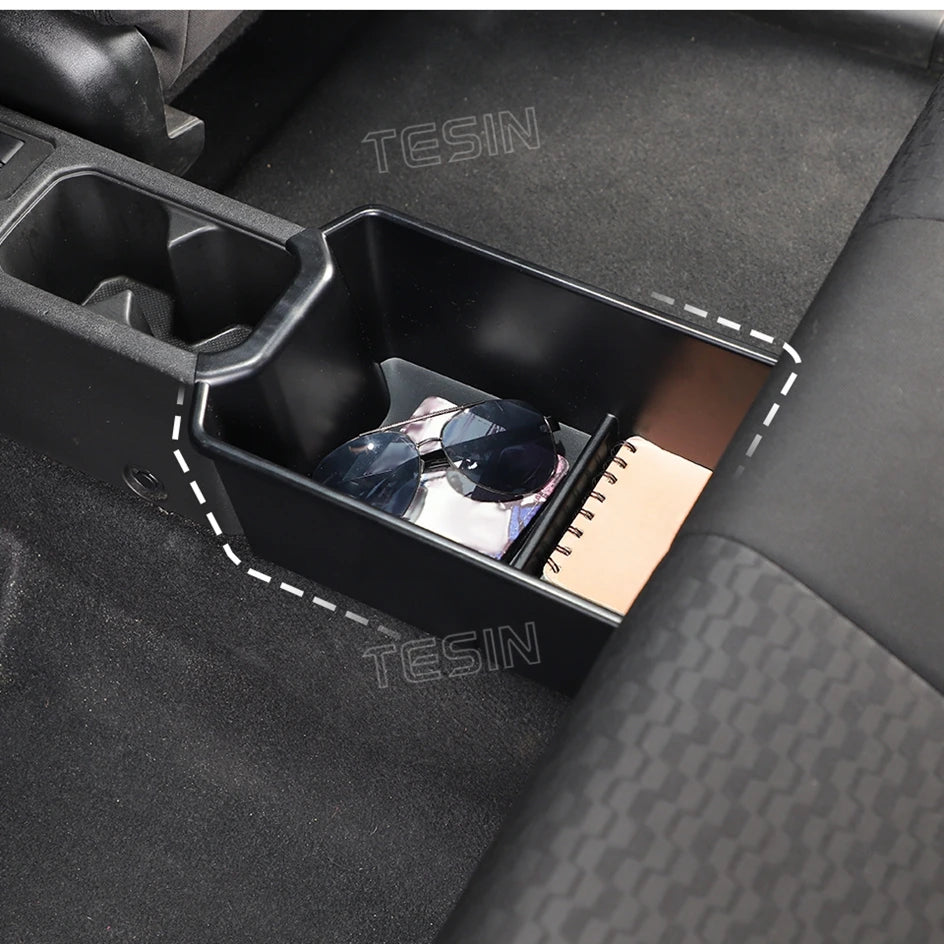 TESIN Car Rear Center Storage Box Organizer for Suzuki Jimny JB74 2/4 Door 2019 2020 2021 2022 2023 2024 Up Interior Accessories