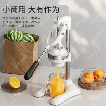 Manual Orange Juicer: Commercial Stall Use, Hand-Press Fresh Squeezing Tool