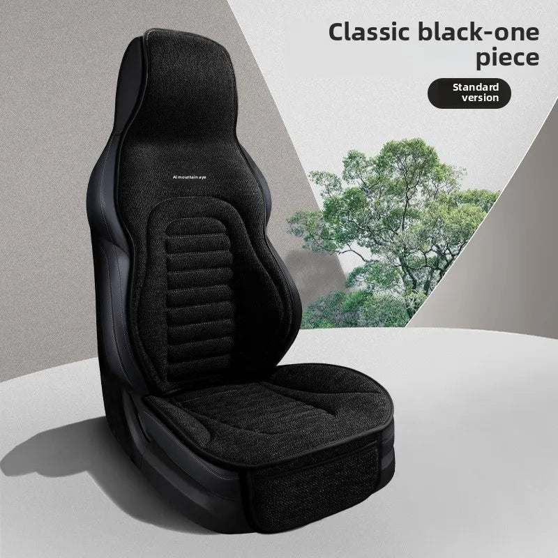 Universal Linen Car Seat Cover Four Season Auto Flax Comfortable Breathable Anti-Slip Covers Cushion SUV Car Seat Protection