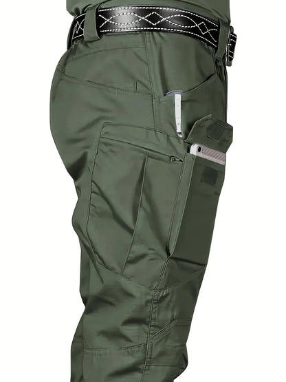 S-6XL Men's Tactical Cargo Pants Outdoor Casual Sports Pant Hiking Fishing Waterproof Multi-pocket Men Trousers for Work