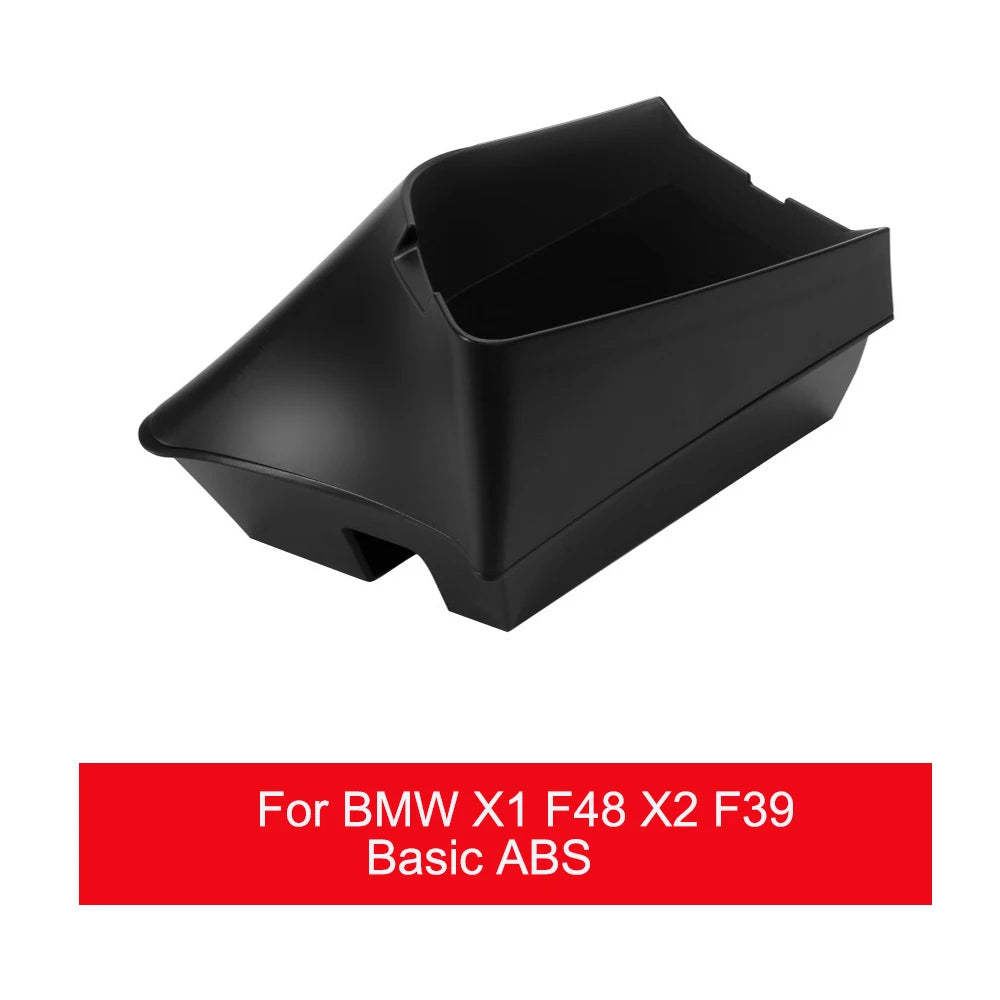LHD Car Central Seat Armrest Box Console Storage Container Organizer Tray Interior For BMW X1 F48 X2 F39 2016-21 Car Accessories