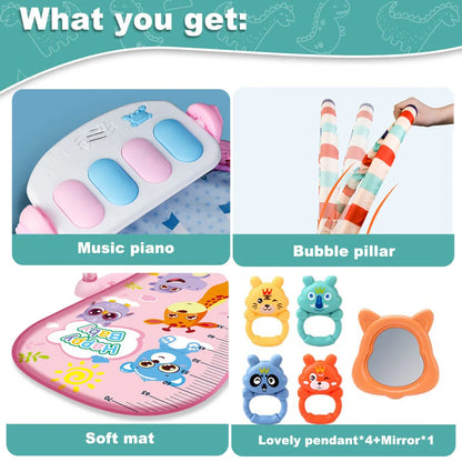 Multifunctional Baby Activity Gym Play Mat Musical Rack Kid Infant Fitness Frame Educational Crawling Carpet Toy Children Gift