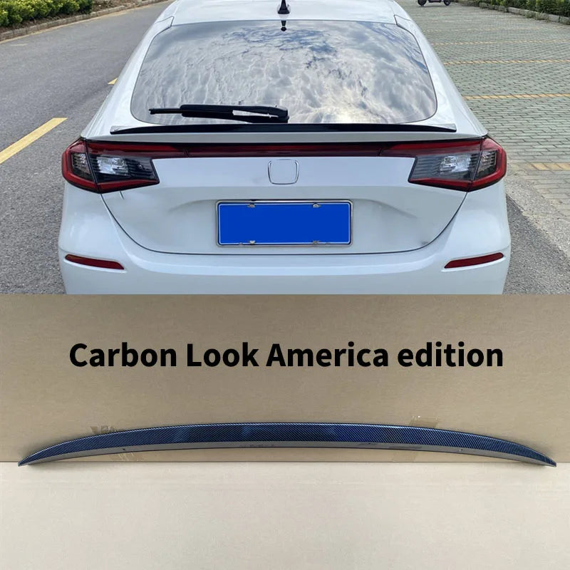 Car Rear Trunk Spoiler Wing Lip for Honda CIVIC 11th Hatchback 2022-2025 Rear Roof Wings Diffuser Splitter Body kits Tuning