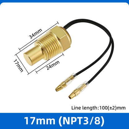 Auto Temperature Meter with Sensor 1/8 NPT 52mm LED Digital Oil /Water Temp Indicator PSI Oil Press Black Gauge Fit Gasoline Car