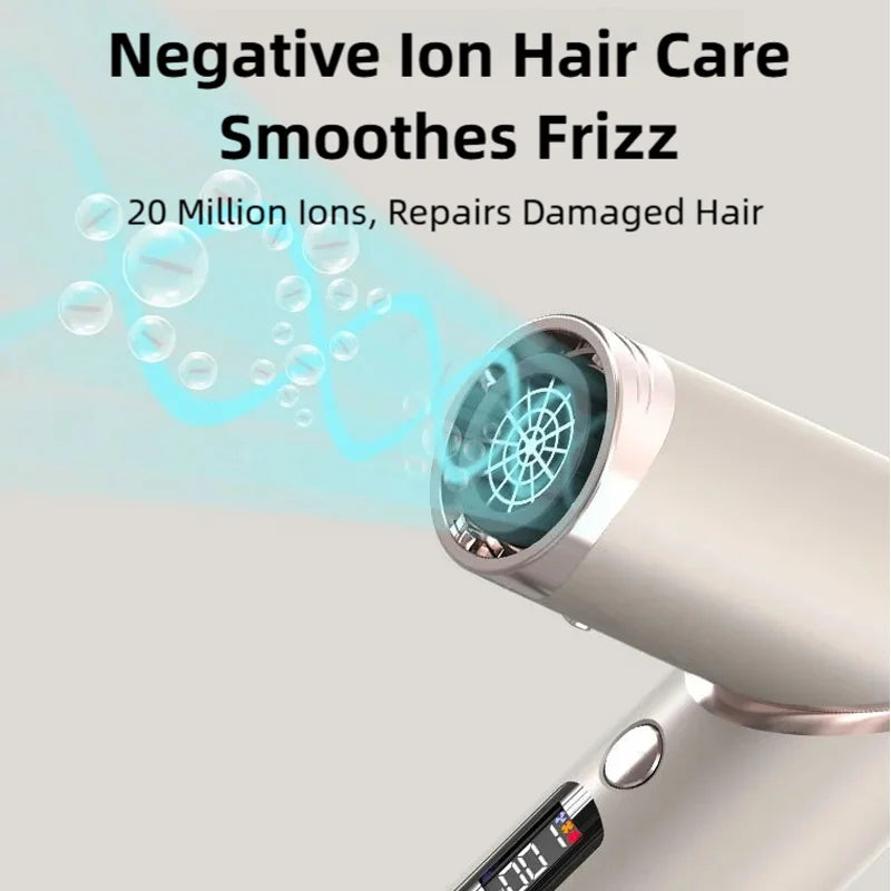 TINSOL New 8-in-1 Multi-Function Hair Dryer Set & Air Styling Curling Iron Set Hair Design Tools with Foldable Hair Dryer