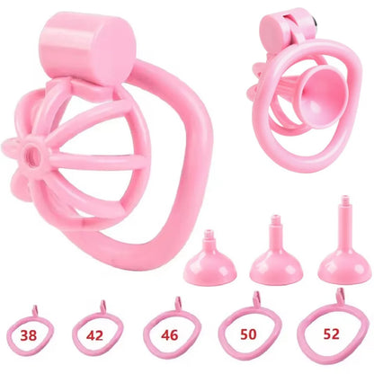 2026 Male Penis Chastity Cage Set Small Chastity Cage 5 Cock Rings With Urethral Sound Plug Penis Bondage Slave Man Sex Toy
