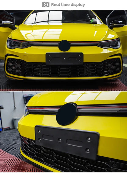 Front Bumper Grill 2021-2023 Accessories for Vw Golf 8 Mk8 R-Line GTI Sports Version Front Air Inlet Grille Fog Lamp Trim Kits