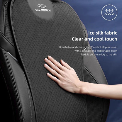 Car Seat Pad Backrest Mat Ice Silk Flax Seat Cushion Covers For Chery Tiggo 7 Pro 8 4 5 3 2 T11 5X Amulet Fora QQ IQ Fulwin