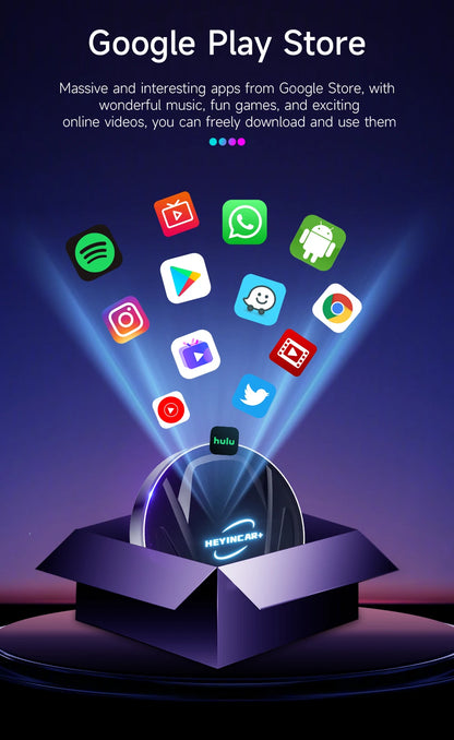Android 13 HEYINCAR CarPlay AI Box Qualcomm SM6225 Wireless CarPlay Android Auto Smart TV Box For Netflix YouTube 4+64G 8+128G