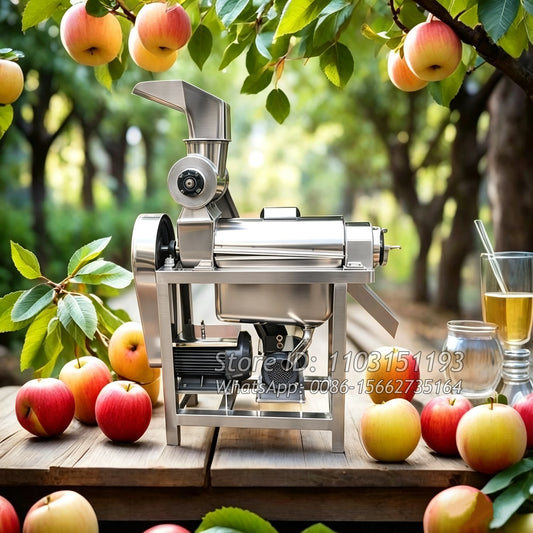 Multi-Purpose 500kg Spiral Juice Extractor Industrial Spiral Crushing Type Juice Machine For Apple Pear Carrots Pineapple Ginger