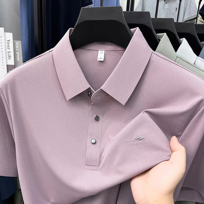 2026High-end Summer New Quick-dry Polo Shirt Men's Short-sleeved T-shirt Casual Business Collar Men's Top Shirt