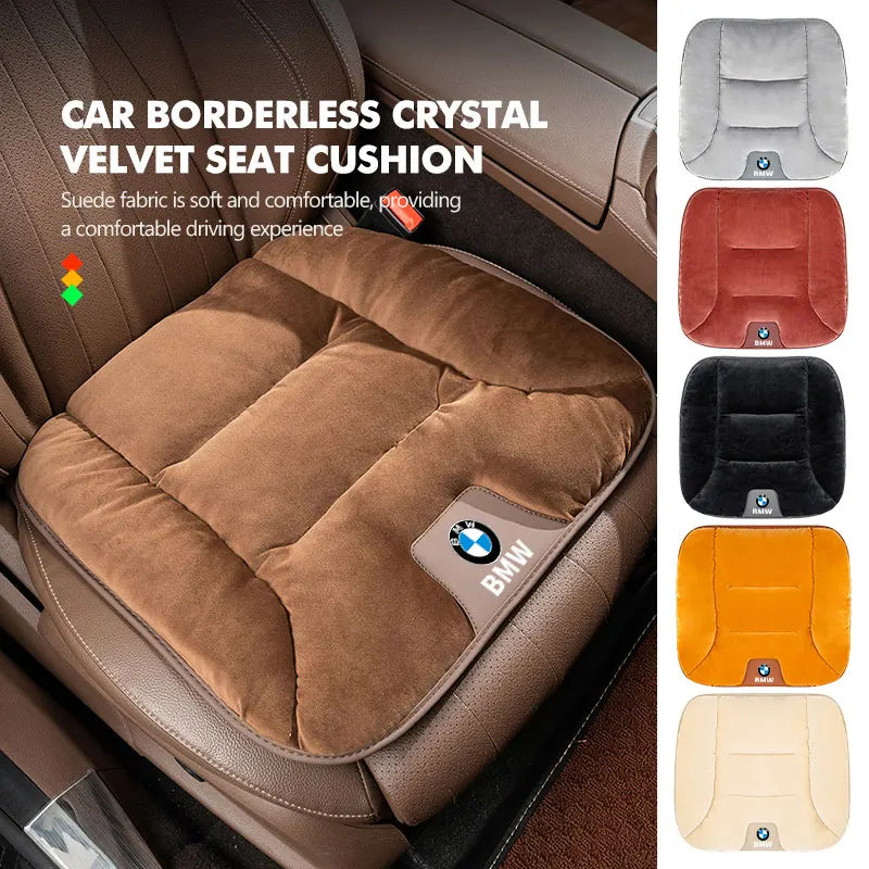 For BMW 3D Flannel Car Seat Cover Winter Warm Seat Cushion Anti Slip Auto Front Chair Seat Pad E90 E60 E46 E39 F30 F10 E87 X3 X4