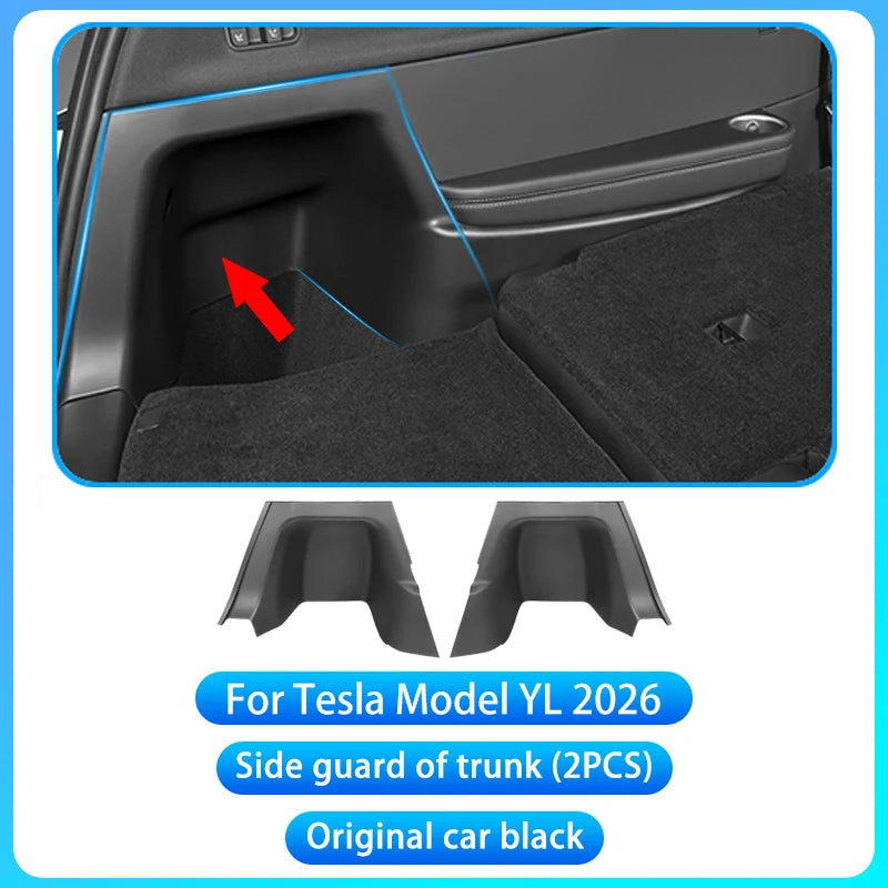 For Tesla Model YL Launch 2026 TPE Front Rear Door Sill Protector Threshold Strip Anti-kick Guard Panel Interior Decoration Set