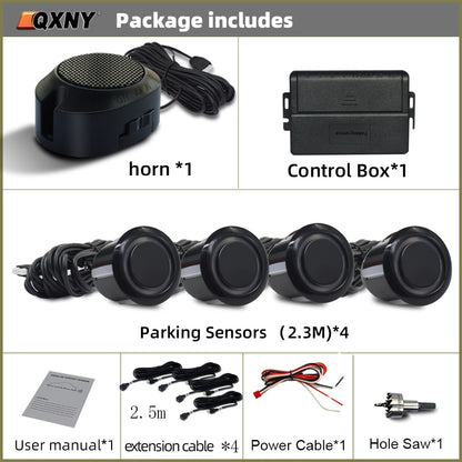 Parktronic Front Parking Sensor Kit For A Special Purpose,  Vehicle Backup Radar Assistant System Buzzer Alarm Volume Universal
