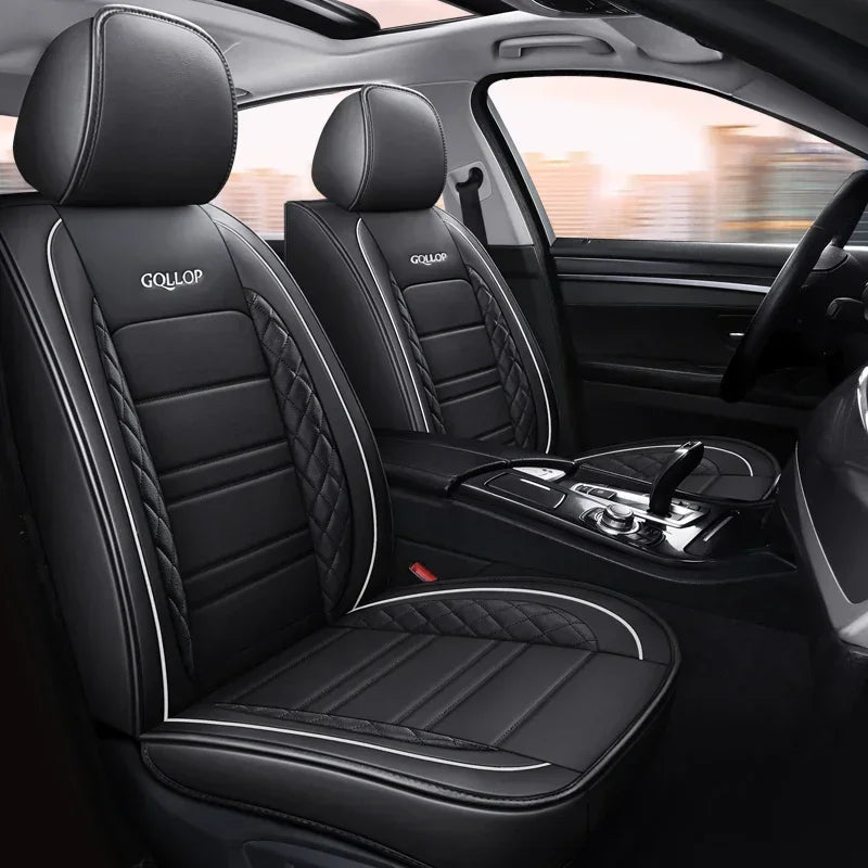 Full Coverage Pu Leather Car Seat Covers for MITSUBISHI Outlander ASX Eclipse Lancer Pajero Sport Zinger Galant Car Accessories