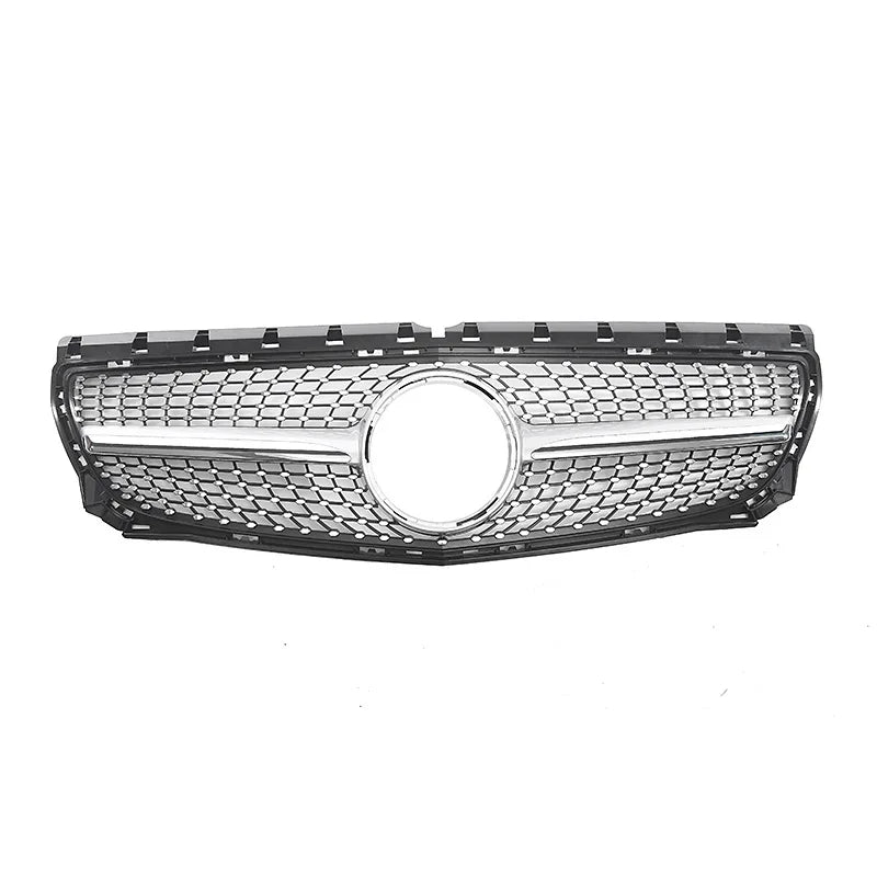 Diamond Front Grille For Mercedes Benz B-Class W246 B180 B200 B220 B250 2012 2013 2014 Grill Replacement Body Kits Auto Parts
