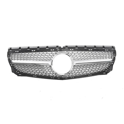 Diamond Front Grille For Mercedes Benz B-Class W246 B180 B200 B220 B250 2012 2013 2014 Grill Replacement Body Kits Auto Parts