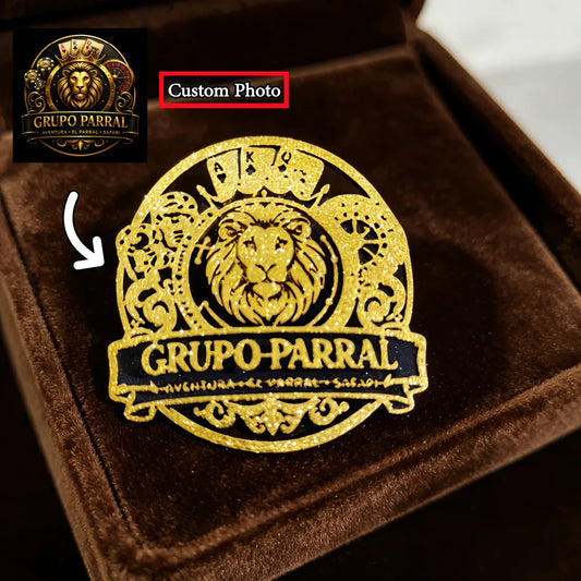 Custom Any Design/Logo/Text Brooch Laser Cutting Stainless Steel Pin Personalized Name Badge For Men Women Jewelry Gift