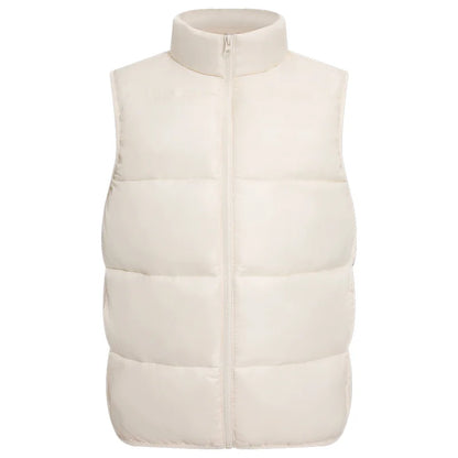 Winter Down Vest Custom Logo Casual Solid Color Down Vest Printing Company Brand Plus Velvet Warm Vest Printing Picture Text
