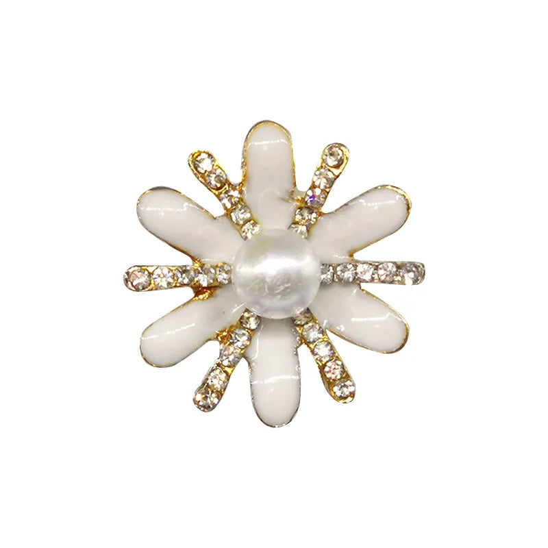 1pcs Metal Shoe Charms Flowers Butterfly Shoe Decorations Perfume Bow Tie White Sandals Pins for Women Girls Favor Gifts