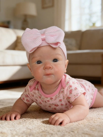 18 Inch Can Open Mouth Silicone Reborn Baby Girl Soft Touch Simulated Doll with 3D Painting Visible Veins Birthday/Holiday Gift