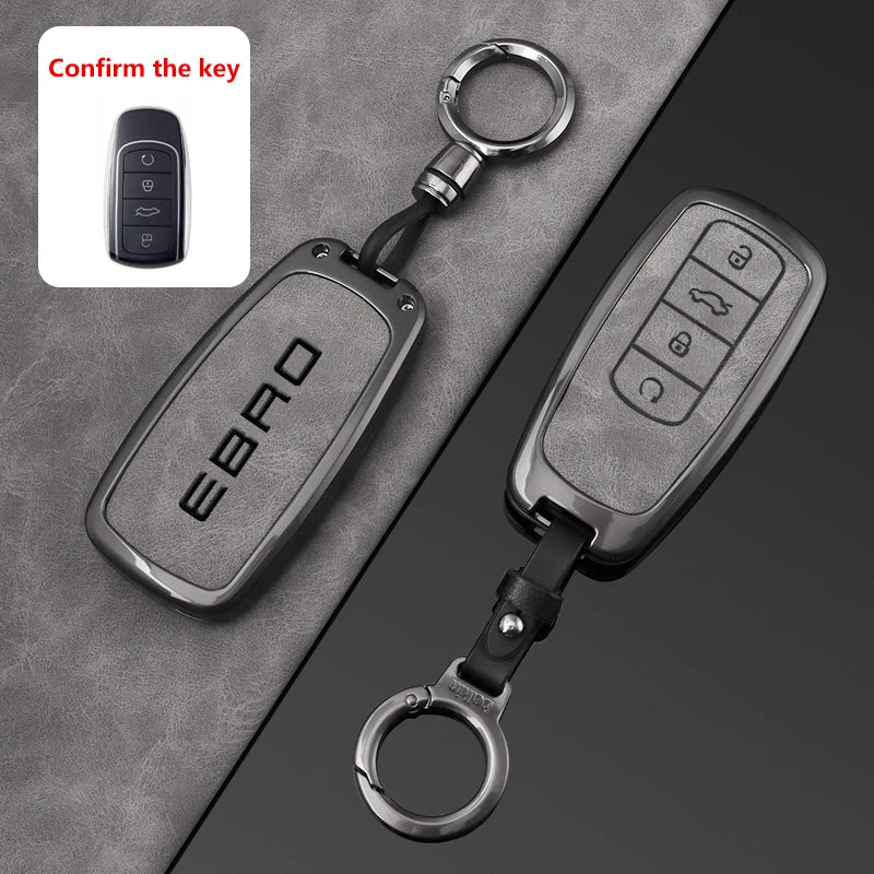 NEW Car Key Case Cover Holder Shell Fit For EBRO S400 EBRO S700 EBRO S800 2025Protection Key Bag Set Keychain Car Accessories