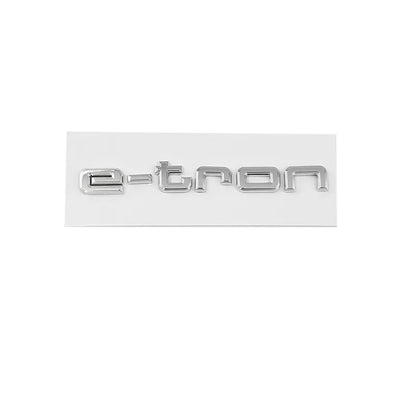 Car 3D ABS E tron GT Letters Logo Badge Emblem Decal Sticker For Audi Electric Car Q2 Q4 Q5 Q7 Q8 55 Quattro Styling Accessories
