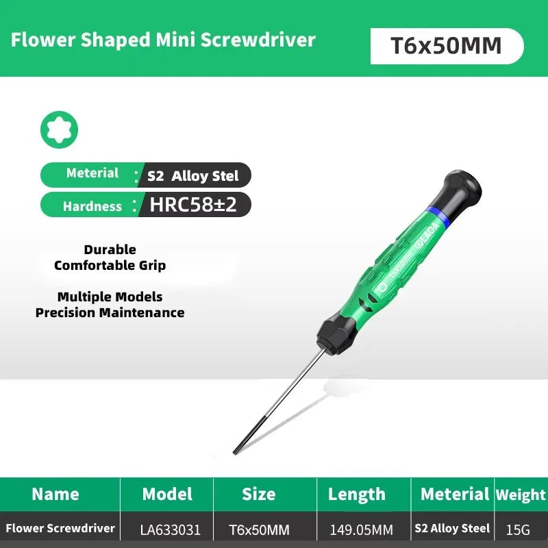 LAOA 1pcs precision screwdriver SL1.0-4.0 screwdriver phillips mini screwdriver phillips screwdriver plum blossom T5-T20