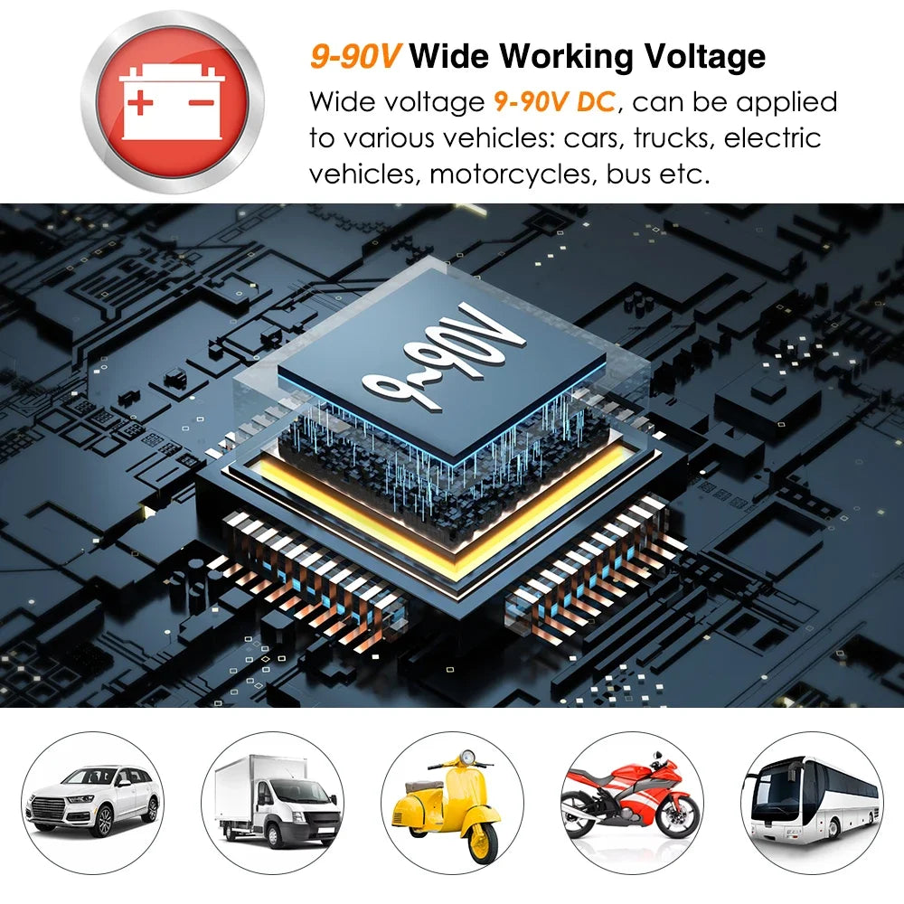 CJ730M 4G Relay GPS Tracker Towed Move Monitor Tracking Car Motorcycle Cut Off Oil ACC ON Locator SMS Call Alarm System APP