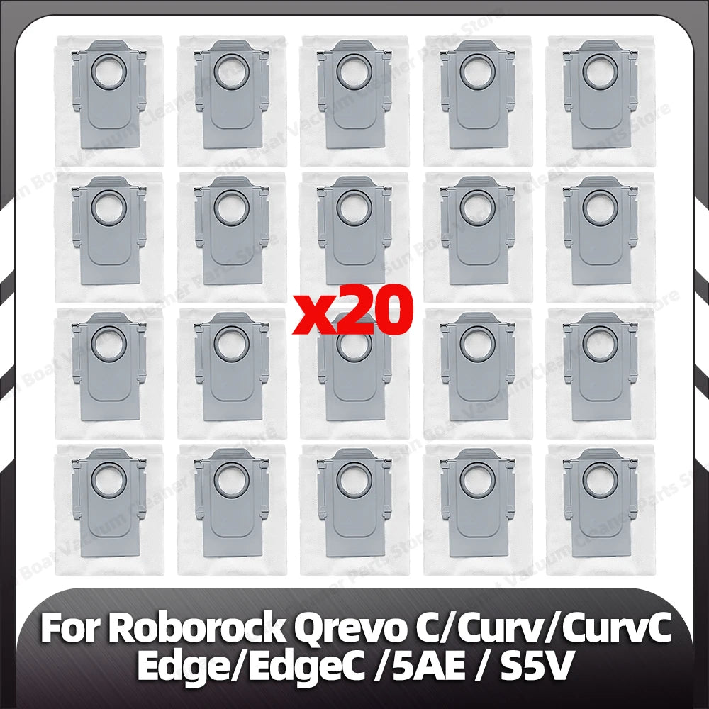 Fit for Roborock Qrevo C/Curv/CurvC/CurvC PRO/Edge/EdgeC/5AE/S5V/S5X/5AI/5XC Main Side Brush HEPA Filter Mop Pad Dust Bag Parts