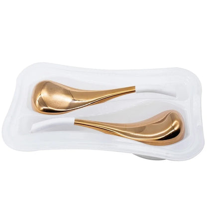 Ice Globes for Face 2PCS Luxury Rose Gold Cryo Sticks Face Roller Cold & Heat Relief Beauty Facial Massage Tools Birthday Gift