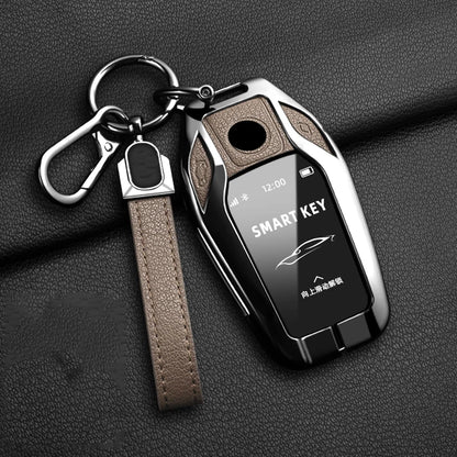 LED Display Metal Car Key Case Holder Shell Cover For BMW 5 7 Series G11 G12 G30 G31 G32 I8 I12 I15 G01 G02 G05 G07 X3 X4 X5 X7