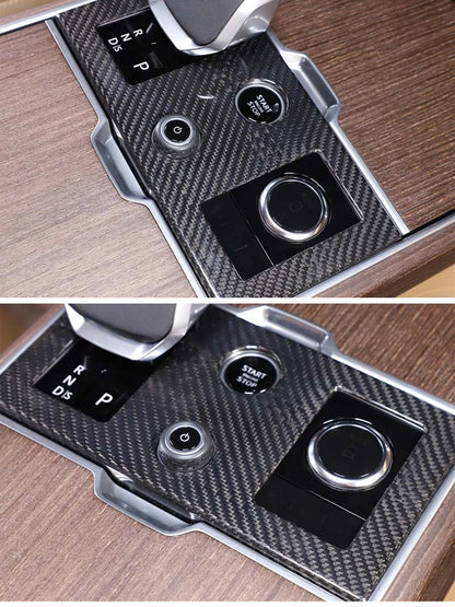 cheya Real Carbon Fiber Car Center Control Panel, Car Inner Door Panel for Land Rover Range Rover Vogue L460 2024+ Accessories
