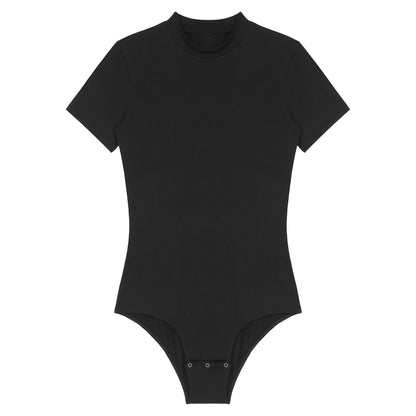 Men Casual Solid Color Skinny Romper Stretchy Undershirt Bodysuit Leotard for Shapewear Athletic Jumpsuit Swimwear Wetsuit