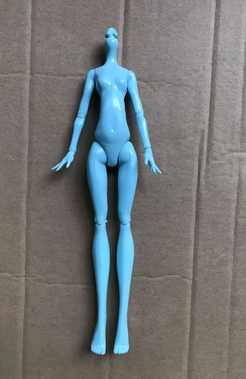 23cm Multi-Joints Movable Doll Figure Body Toy White Green Brown Blue Black Monster Doll Body to Fit Many Heads for Kids