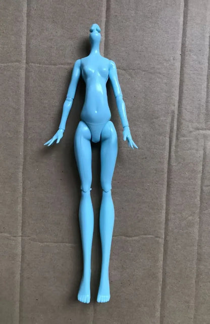 23cm Multi-Joints Movable Doll Figure Body Toy White Green Brown Blue Black Monster Doll Body to Fit Many Heads for Kids