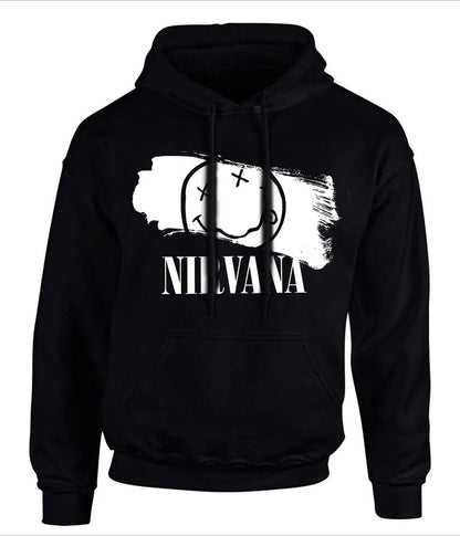 Classic Rock Band Nirvana Kurt Cobain Graphic Print Hoodie Men Women Loose Oversize Sweatshirt Streetwear Harajuku Wind Pullover